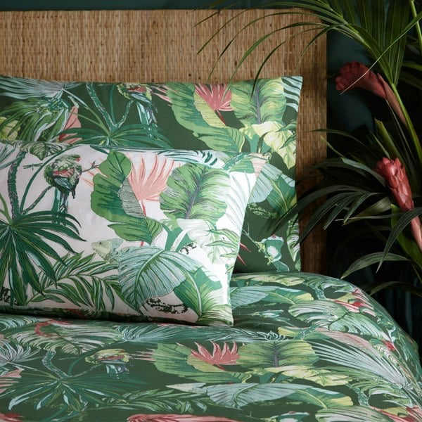 Furn Amazonia Rainforest Duvet Cover Set - Jade Green