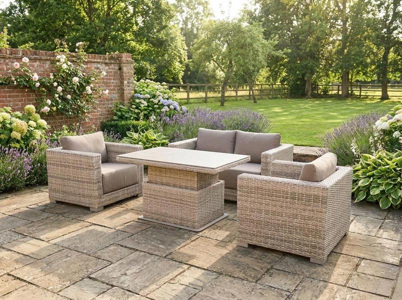 Norfolk Collection Winslow Deep Seating Lounge Set with Height Adjust Table
