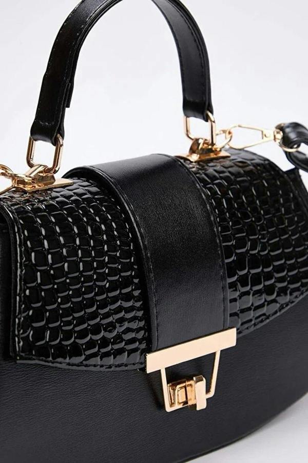 WOVCOR Suede Women's Mini Shoulder Bag with Accessory Closure