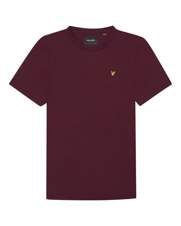 Lyle & Scott Plain T-Shirt - Burgundy