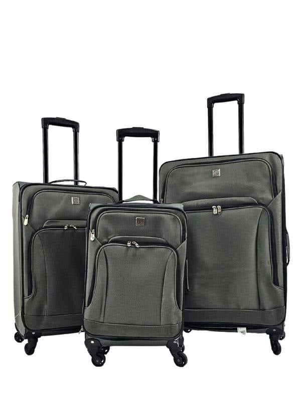 Infinity Luggage Lightweight Soft Shell Luggage Suitcase Travel Set