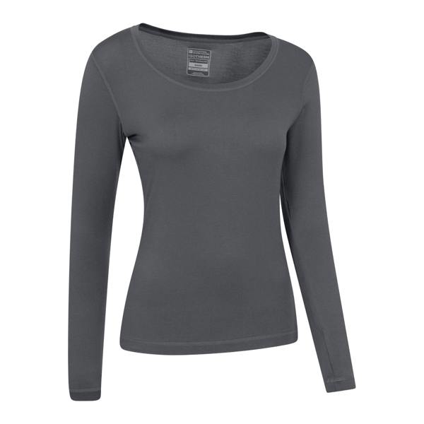 Mountain Warehouse Womens/Ladies Keep The Heat Thermal Top - Dark Grey - 