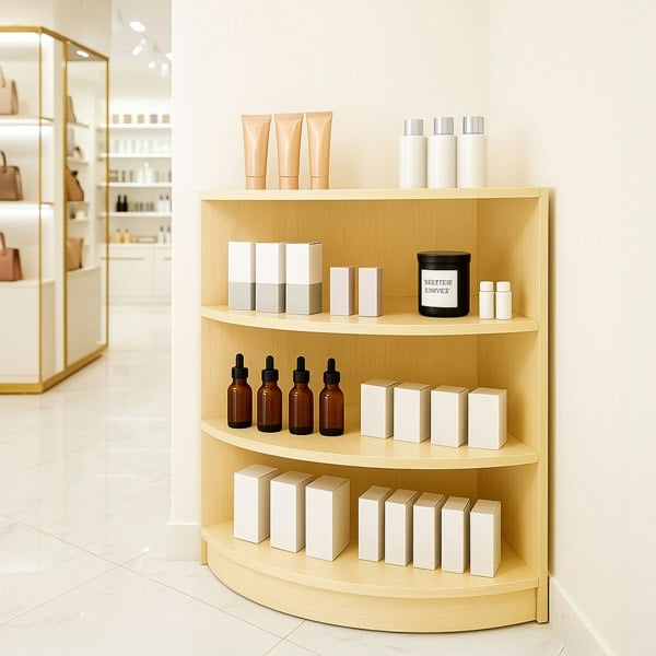 Monstershop Retail Shop Corner Counter LM60 - Maple