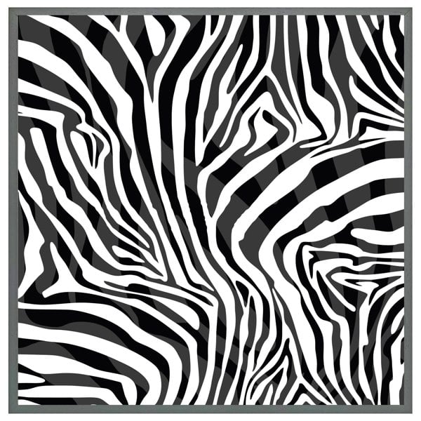 Benjamin Tate Design Zebra animal print (picture Frame)