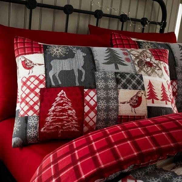 Christmas Patchwork Flannel Bedding - Happy Linen Company