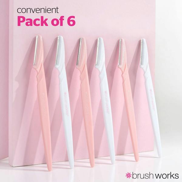Brushworks Angled Dermaplaners (Pack of 6)