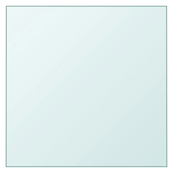 Berkfield Table Top Transparent 50x50 cm Tempered Glass