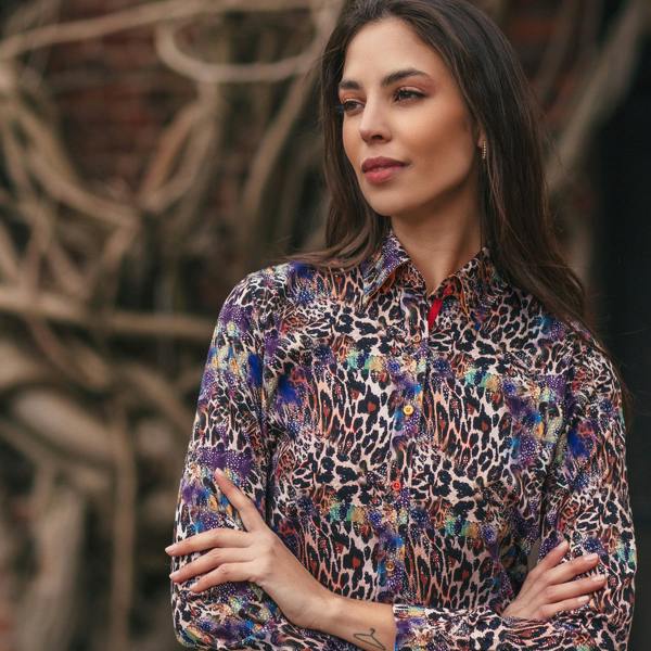 CATWOMAN LEOPARD  WOMENS  PRINT SHIRT – Premium Men's Patterned Shirt by Claudio Lugli | Bold Design, Tailored Fit, Best Printed Shirts