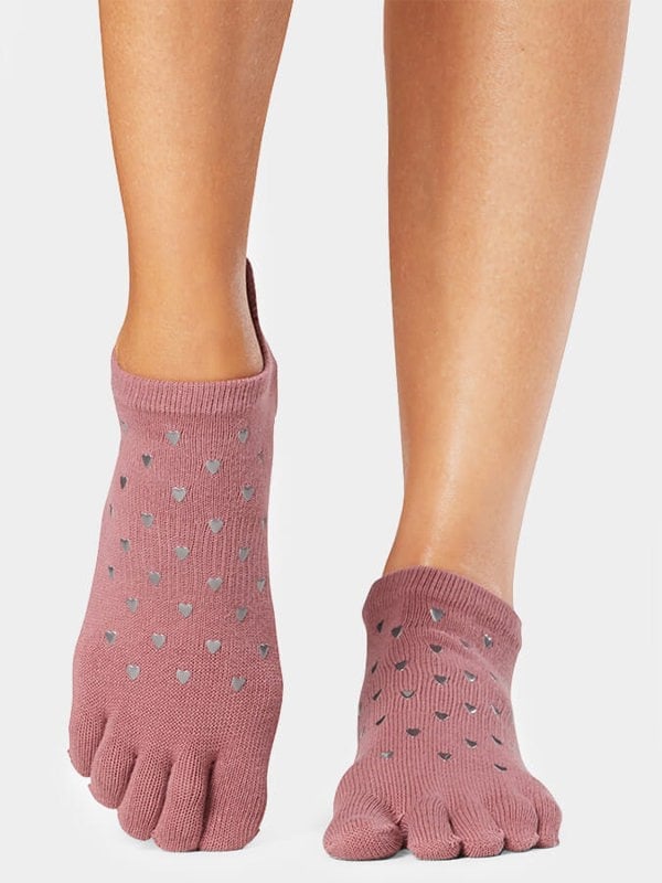 ToeSox Low Rise Full Toe Women's Yoga Grip Socks