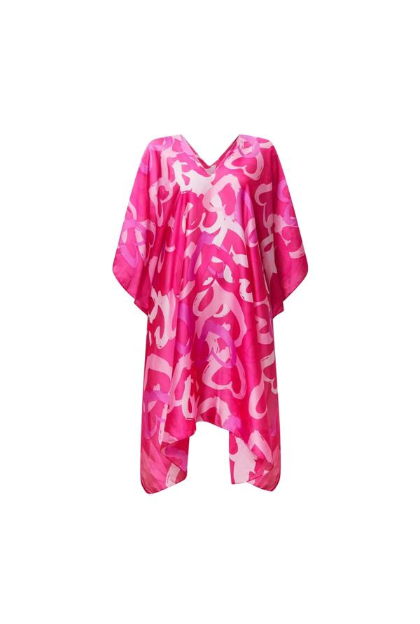 James Lakeland Pink Heart Print Kaftan
