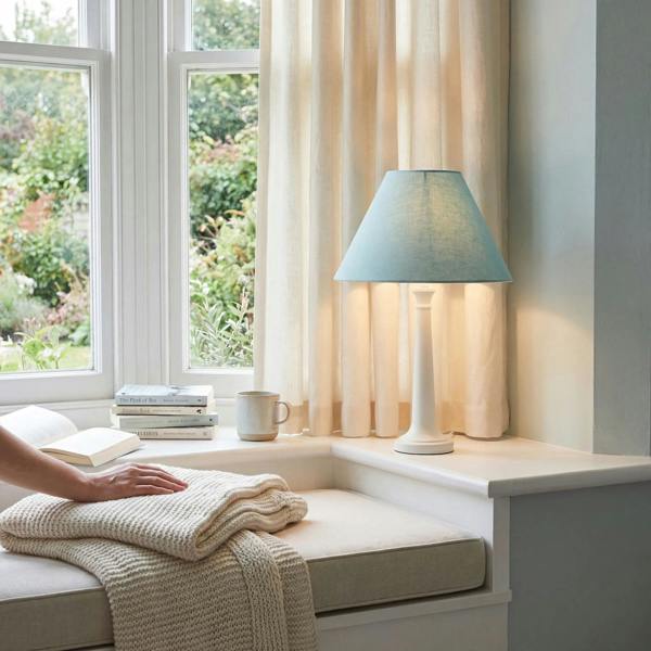 10 Inch Duck Egg Cotton Coolie Lampshade for Table Lamp or Pendant Image 6
