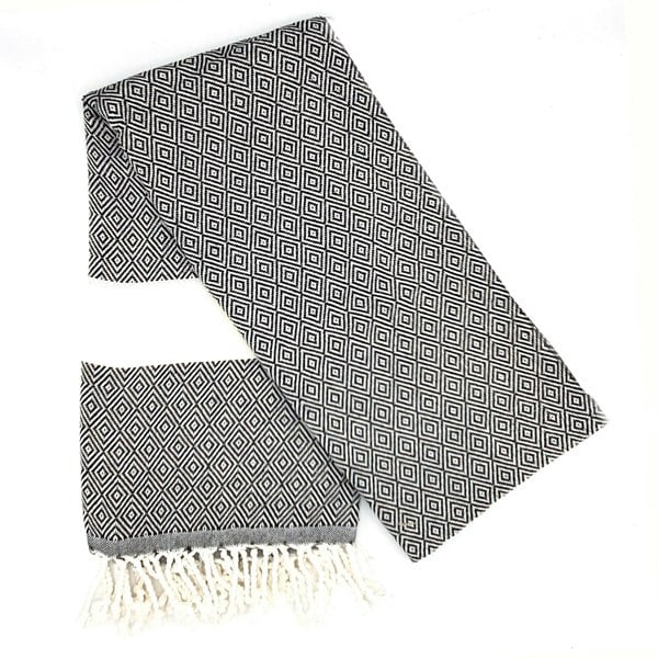 Black & White Hammam Turkish towel