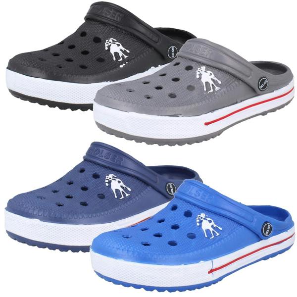 Mens Molser Slip On Clog with Ankle Strap MR-CH3073-M