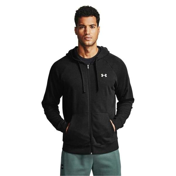 Under Armour Mens Rival Fleece Full Zip Hoodie - Black - 