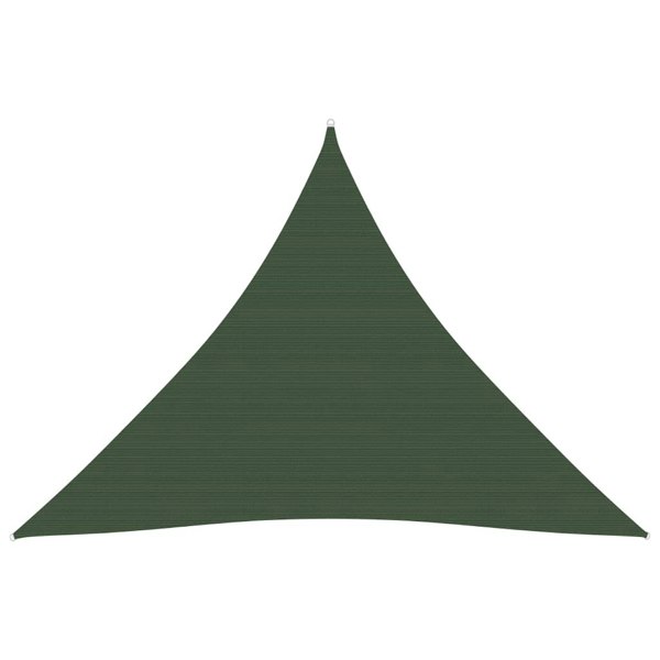 Berkfield Sunshade Sail 160 g/må_ Dark Green 4x4x4 m HDPE