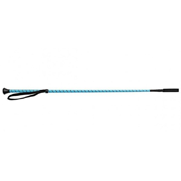 Shires Thread Stem Horse Riding Whip - Bright Blue