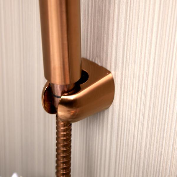 Flode Eslov | Bath Shower Mixer Tap | Includes Handset and Holder | Copper