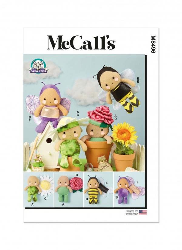 McCalls 8496 Paper Sewing Pattern – Toy, Size One Size, Intermediate