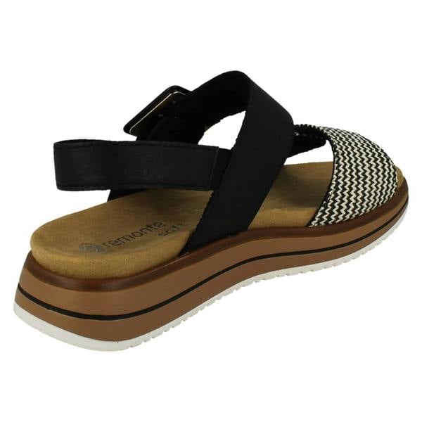 Remonte Ladies Remonte X Elle Faux Buckle Sandals D1J53