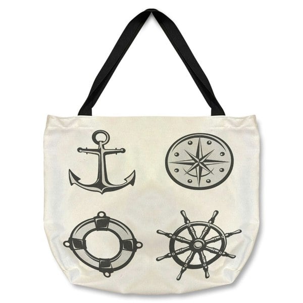 Benjamin Tate Design Nautical Icons Tote bag