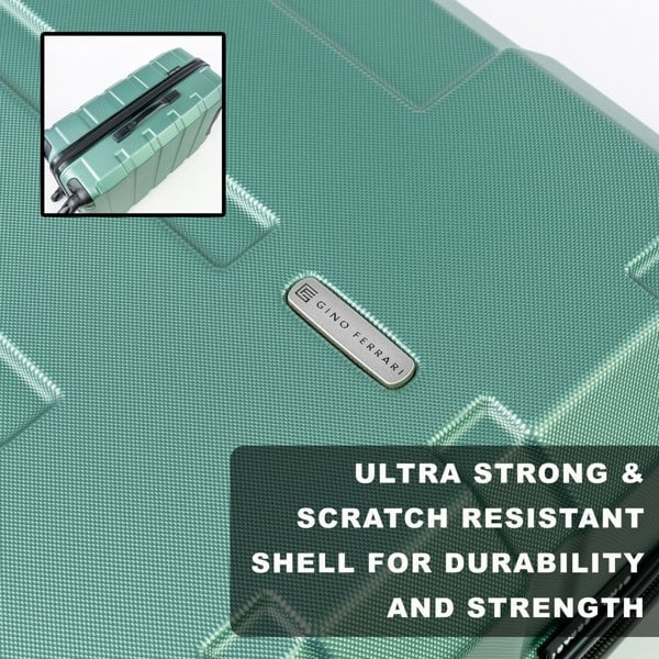 Gino Ferrari Lightweight Hard Shell Wheeled Suitcase Hold Cabin Luggage with Wheels