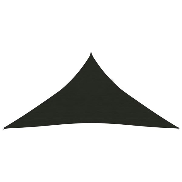 Berkfield Sunshade Sail 160 g/m�__ Black 3x3x3 m HDPE