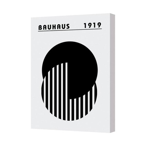 Benjamin Tate Design Bauhaus 1919 Abstract Circle Canvas Wall Art Print