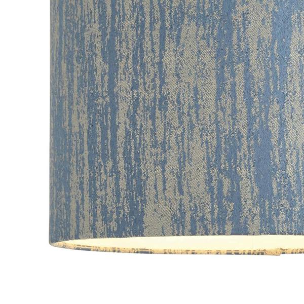 Pagazzi Lighting Canterbury 30cm Blue Jacquard shade