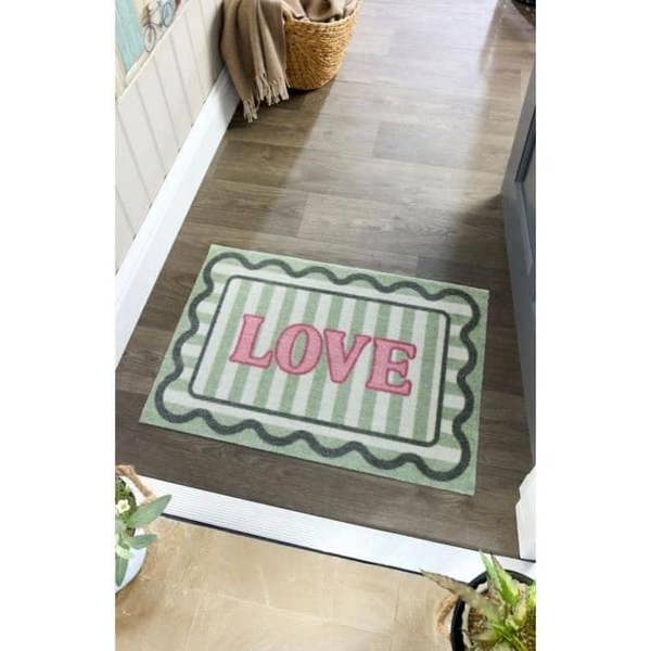 The Rugs Stylish Washable Mats with Bordered Design | Eco