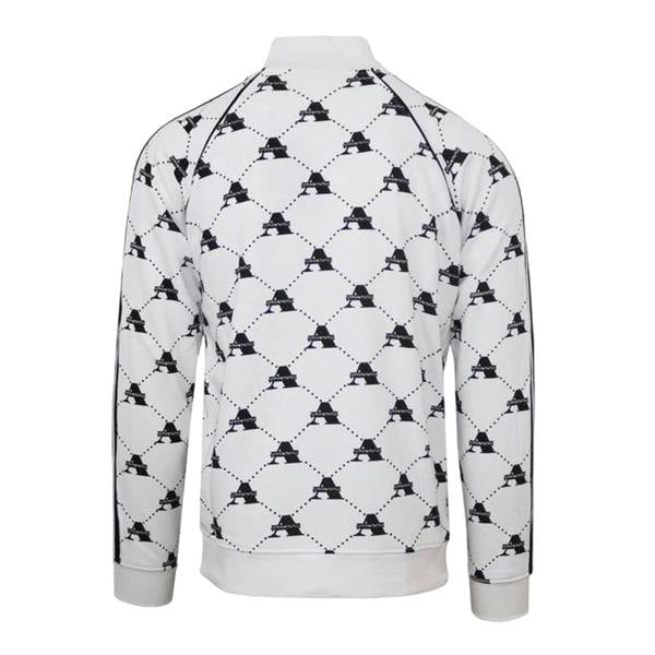 Aquascutum Mens Funnel Neck Raglan Track Jacket - White - 