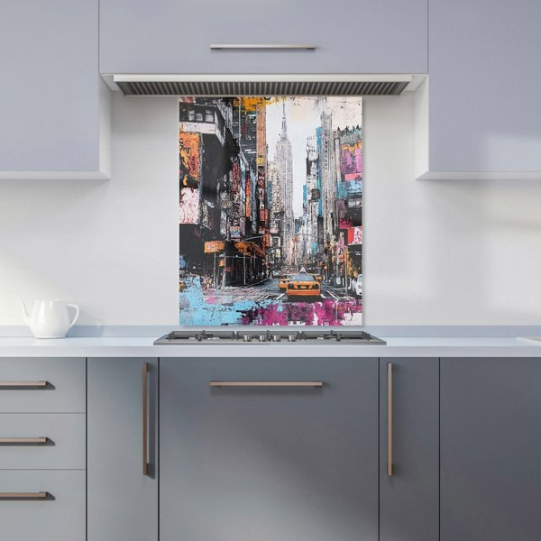 Warren Reed New York Empire State Building Streets Kitchen Splashback - 00018