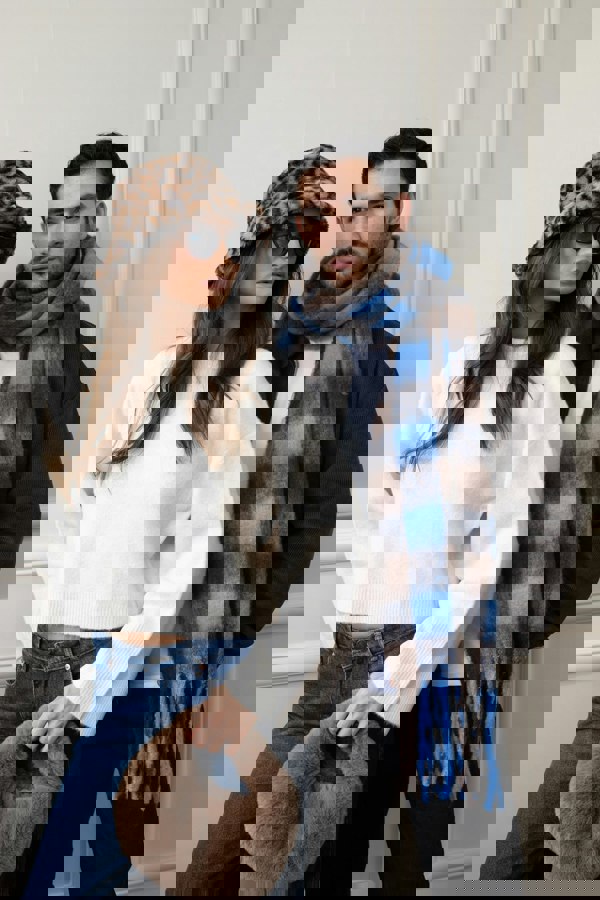 SVNX Faux Fur Soft Grab Bag in Brown