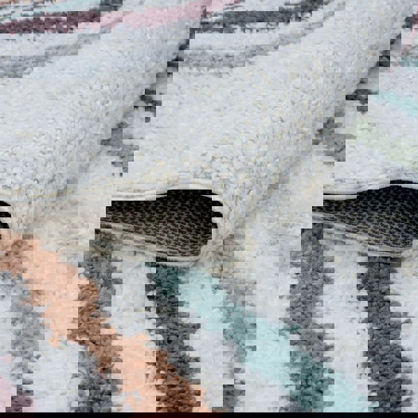 Moodi shaggy multicoloured rug,  Scandinavian-inspired design | THE RUGS