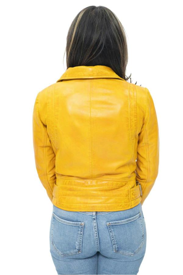 Infinity Leather Womens Leather Biker Jacket-Stockholm
