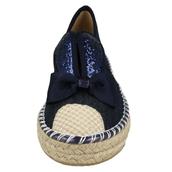 Spot On Ladies Spot On Bunny Ears Canvas Shoes F9982