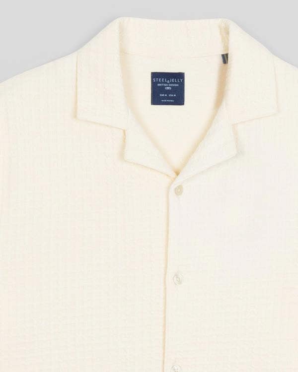 Steel & Jelly Leyton - Check Texture Jersey Short Sleeve Shirt