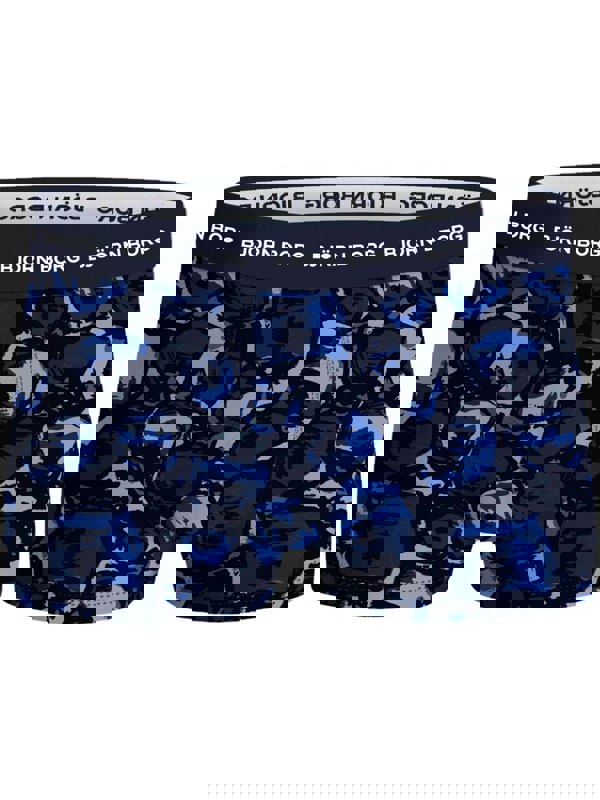 Bjorn BorgTrunks 3 - pack3 - Pack Blue Tulips Print Boxer Trunks, Blue/NavyBoxers - and - Briefs.net