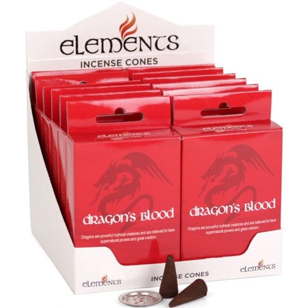 Serano Set of 12 Packets of Elements Dragon's Blood Incense Cones