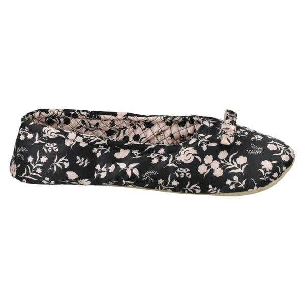 Spot On Ladies Spot On Flower Print Slippers