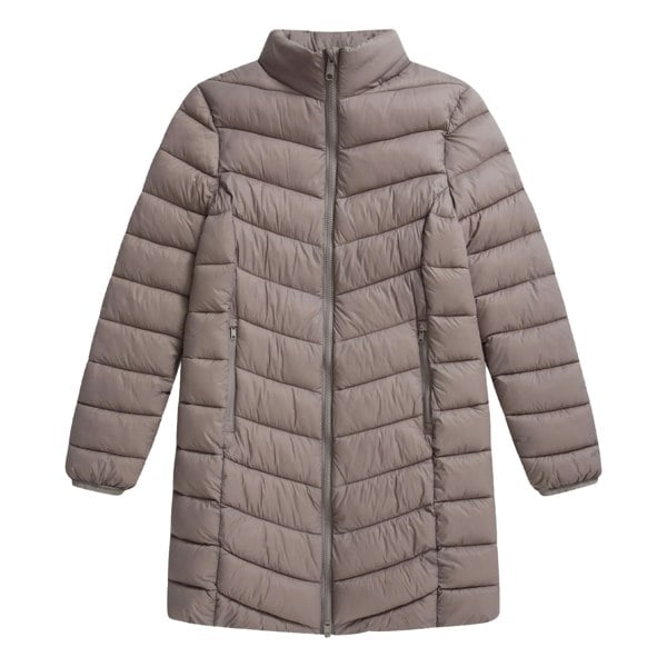 Animal Womens/Ladies Frankie Longline Padded Jacket - Taupe
