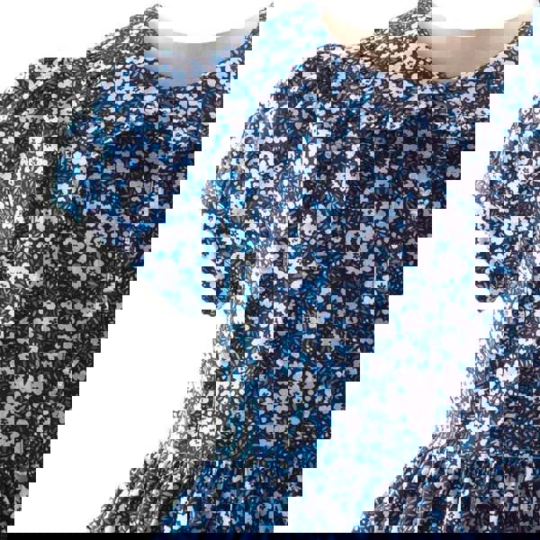 Rachel Riley Navy Mini Floral Frill Dress