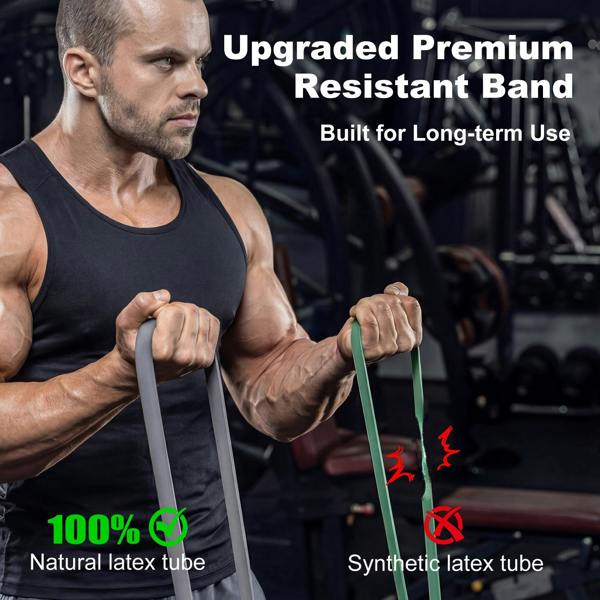 Centra Resistance Bands Set with Handle Latex Home Crossfit Yoga Tube Strength Training