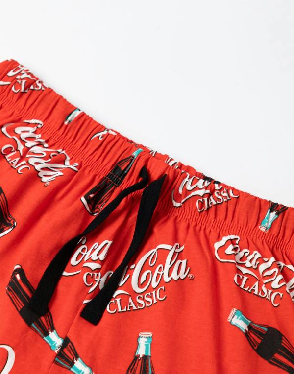 Coca Cola Mens Red Logo Lounge Pants