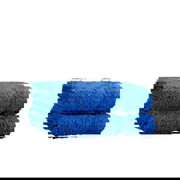 Catherine Lansfield Zero Twist Cotton Face Cloth Pair Cobalt Blue