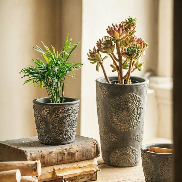 MI42 A Set Of Two Indoor/ Outdoor Plant Stands-Weilai Concept-Weilai Concept
