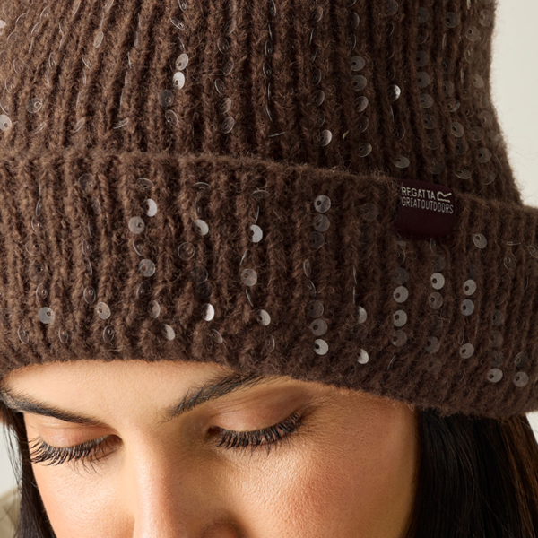 Regatta Womens Lorelai Beanie - Mocha - One Size - Mocha - 85% Polyester/8% Wool/7% Acrylic