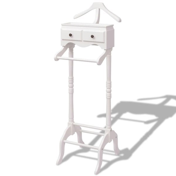 Berkfield Clothing Rack with Cabinet Wood White