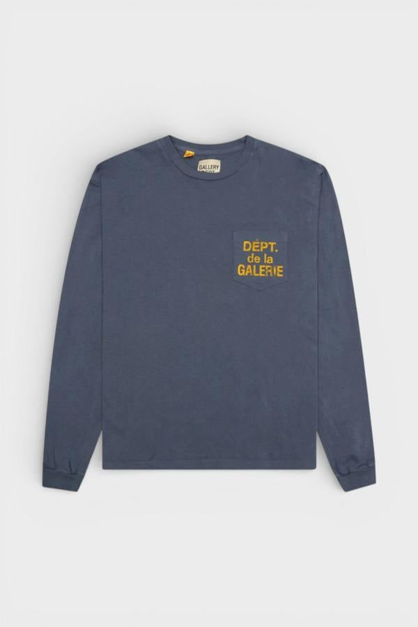 Gallery Dept. Dept De LA Galerie L/S Pocket Tee Navy