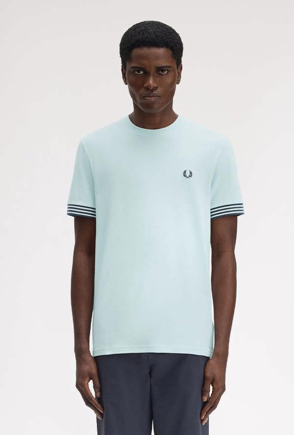 Fred Perry Striped Cuff T-Shirt