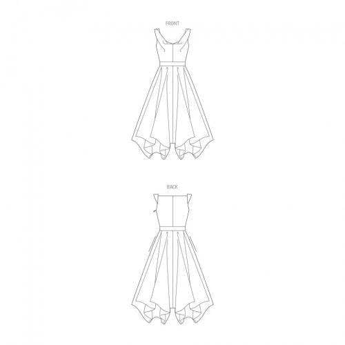 Vogue Sewing Pattern 1935, Dresses for Women, B5 (8-10-12-14-16) - Advanced